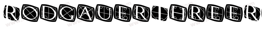 RodgauerThreeRounded Medium字体转换